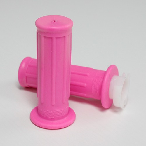 Pink Handle Bar Grips Twist Throttle For Yamaha PeeWee 50 PW50 PY50 Y-ZINGER - Picture 6 of 8