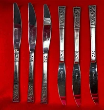 Ekco Eterna Santa Clara Dinner Knife Stainless Flatware Lot of 6 Table Knives
