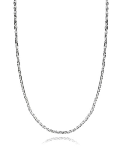 Sterling Silver 1mm SPIGA Wheat Chain Necklace 030 Italy 16"- 30" - Picture 5 of 17