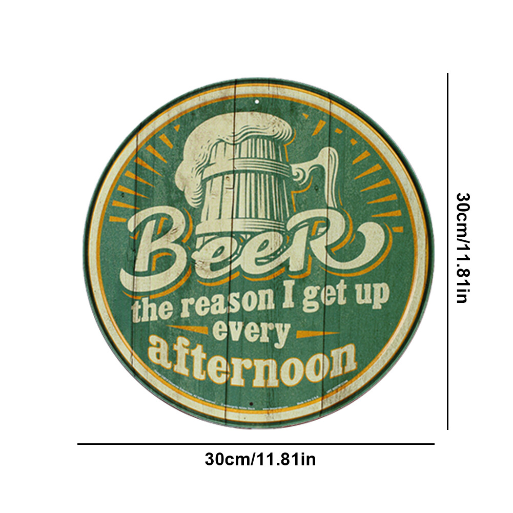 Vintage Metal Plate Beer Round Iron Painting Wall Art Home Bar Decor vintage-metal-plate-beer-round-iron-painting-wall-art-home-bar-decor