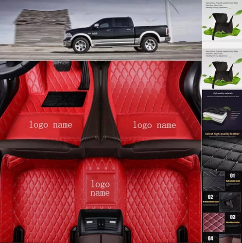For Dodge RAM 1500 Car Floor Mats Waterproof Custom Auto Cargo Liners Carpets - Imagen 3 de 34