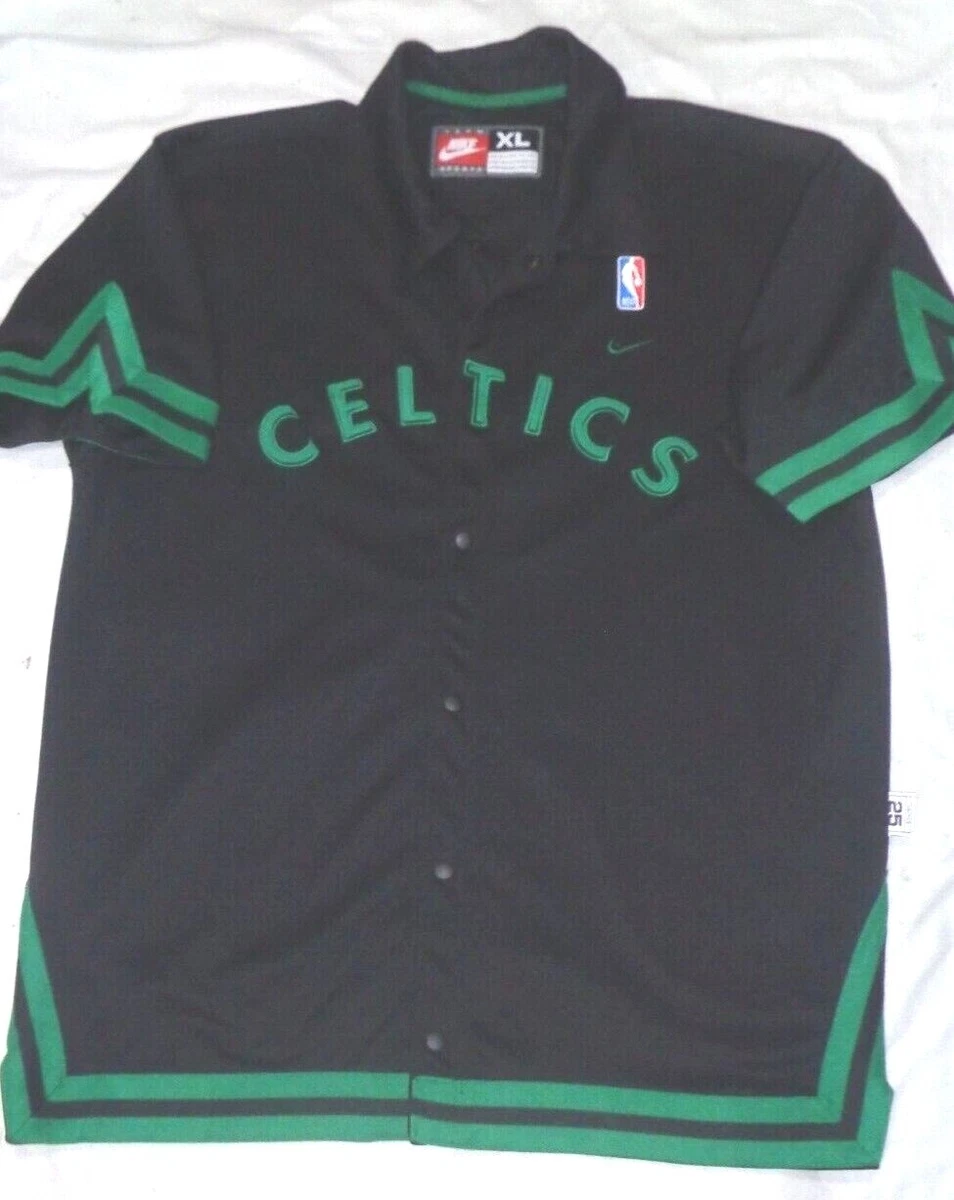 NIKE TEAM REWIND BOSTON CELTICS NBA BASKETBALL WARM UP JACKET SIZE XL RETRO 1925