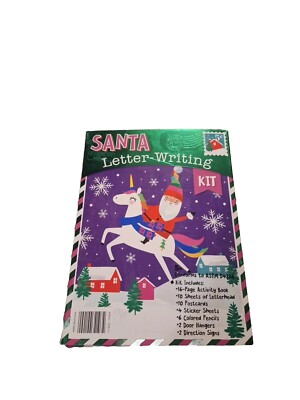 Christmas Dear Santa Letter Writing Kit ~ Fun Stuff Inside Ages 5+ Craft New