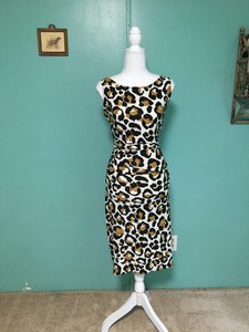 norma kamali leopard dress