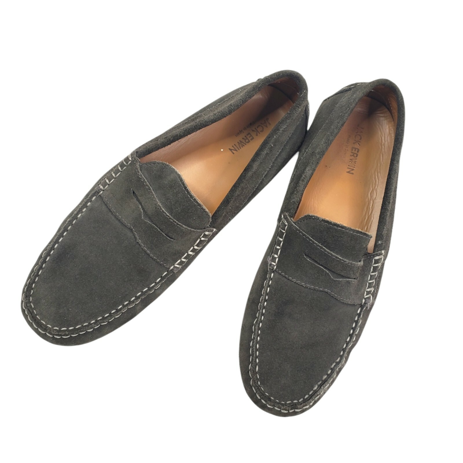 Jack Erwin Gray Suede Parker Moccasin 