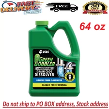Green Gobbler Industrial Strength Drain Clog Remover & Cleaner Liquid Gel- 64oz.