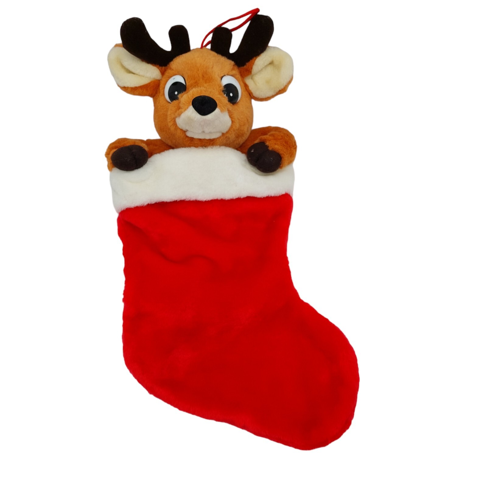 Gemmy Reindeer Christmas Stocking Non Working For Parts Or Repair