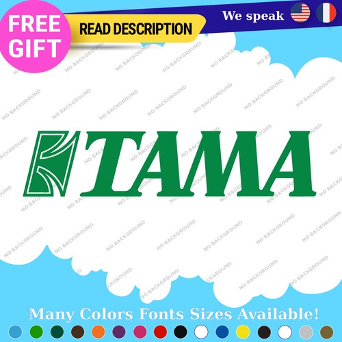 Fits Tama Decals Stickers Vinyl Bass Drum Drumming Music Band group replacement - Picture 17 of 52