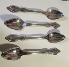 Brahms Oneida Community Stainless Flatware Set of 4 Grapefruit Serrated Spoons