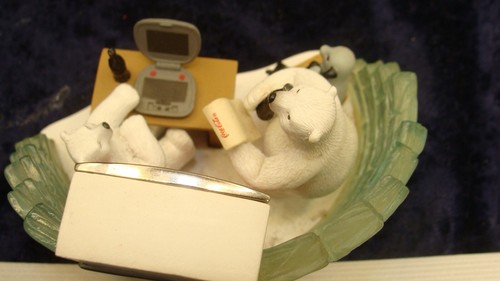 COCA COLA~POLAR BEARS~MINI CLOCK WORKS GREAT~SEAL~PC~2000~Can Remove From Case~ - Picture 6 of 10