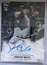 2024 Topps Series 2 JORDAN WICKS Baseball Stars AUTO RC #BSA2-JWI CUBS /199