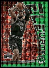 2022-23 Panini Mosaic #9 Paul George Elevate Mosaic Green