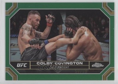 2024 Topps Chrome UFC Green Refractor 54/99 Colby Covington #48 1wv