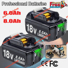 For Makita 18V 8.0Ah 6.0Ah LXT Li-ion Battery BL1830 BL1840 BL1850 BL1860  