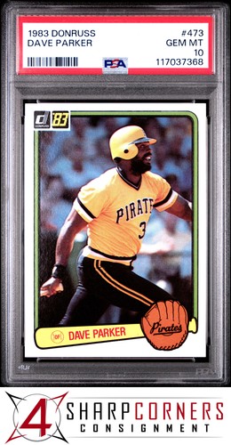 1983 Donruss #473 Dave Parker Piraten Hof PSA 10