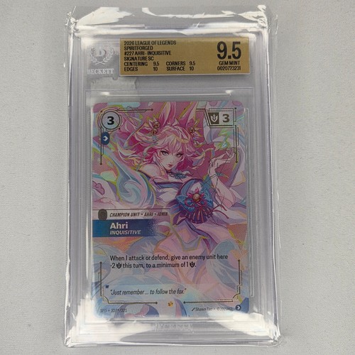 Ahri, Inquisitive graded BGS 9.5 for sale on eBay