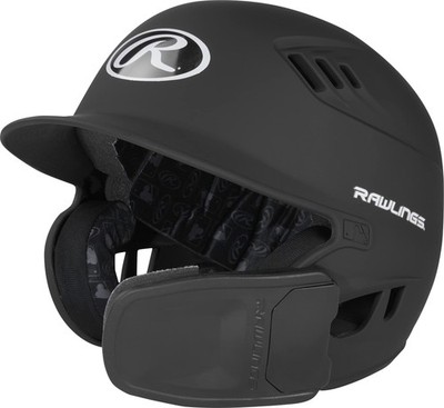 Rawlings R16 Velo Batting Helmet   Reversible Face Guard, NOCSAE. Matte Black