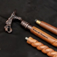 Dragon Head Handle Victorian Walking Stick Wood Cane Designer Wooden cane gift