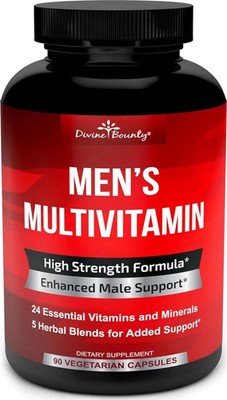 Mens Multivitamin Daily Multivitamin for Men with Vitamin A C D E K B Complex*