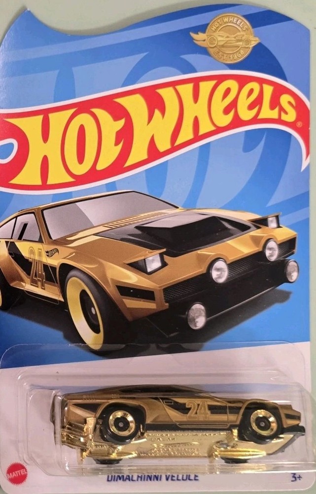 Hot Wheels 2024 Gold Dimachinni Veloce Exclusive Meyer Edition Free Shipping