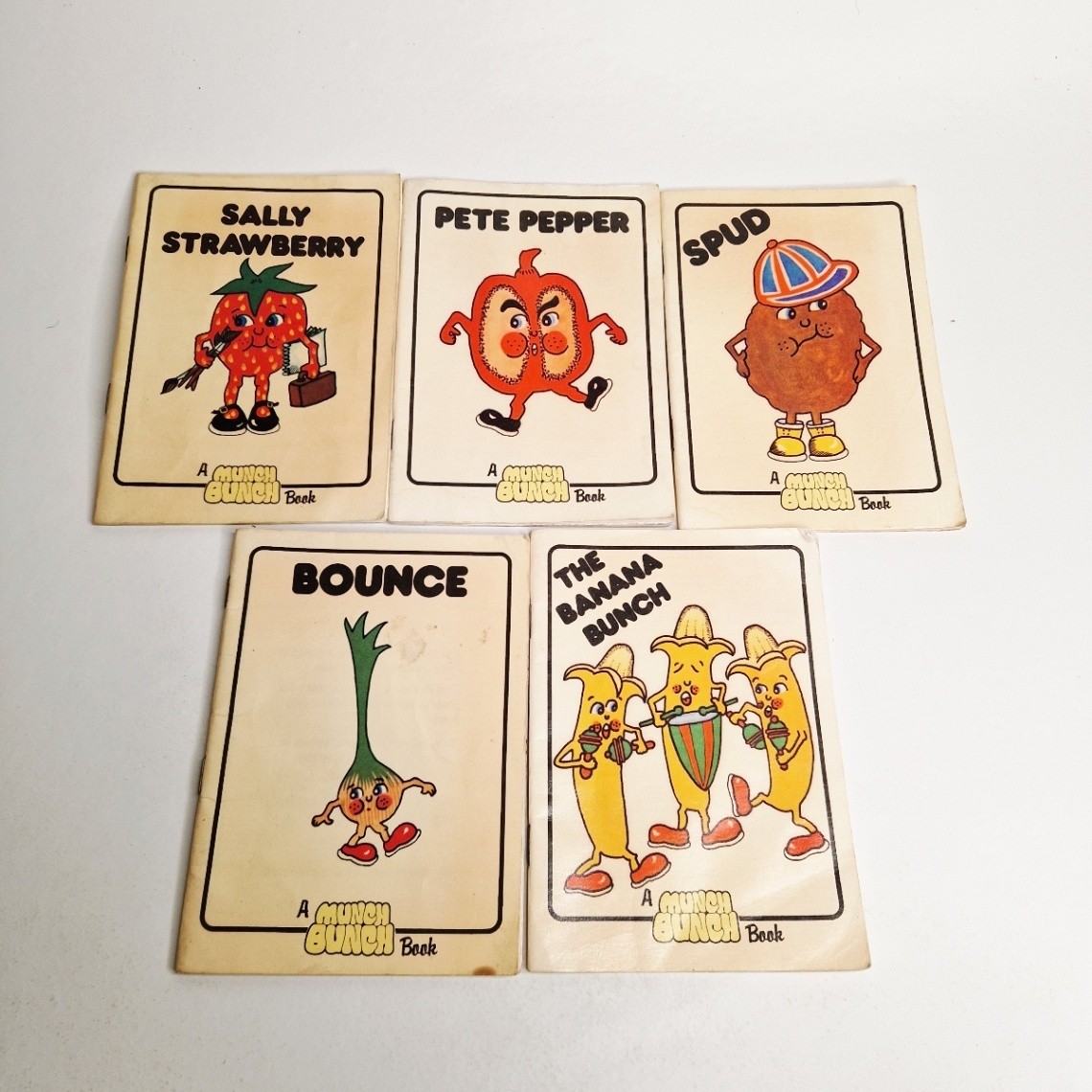 Munch Bunch Books Bundle Sally Strawberry Pete Pepper Spud Banana Etc Lot of 5