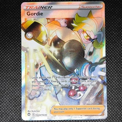Pokemon Karte Gordie TG24/TG30 Trainer Gallery Silver Tempest Near Mint