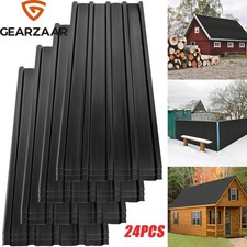 24 PACK Metal Cladding Roof Sheets Corrugated Garage Carport Shed Roofing Panels