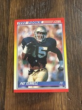 1990 Score #301 Pat Terrell Rookie Card Notre Dame Fighting Irish. rookie card picture