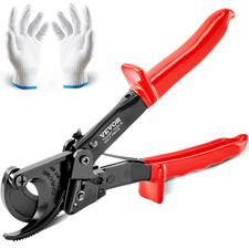 Ratcheting Cable Cutter, 10" Ratchet Wire and Cable Cutter, Cut up to 240 Mm²