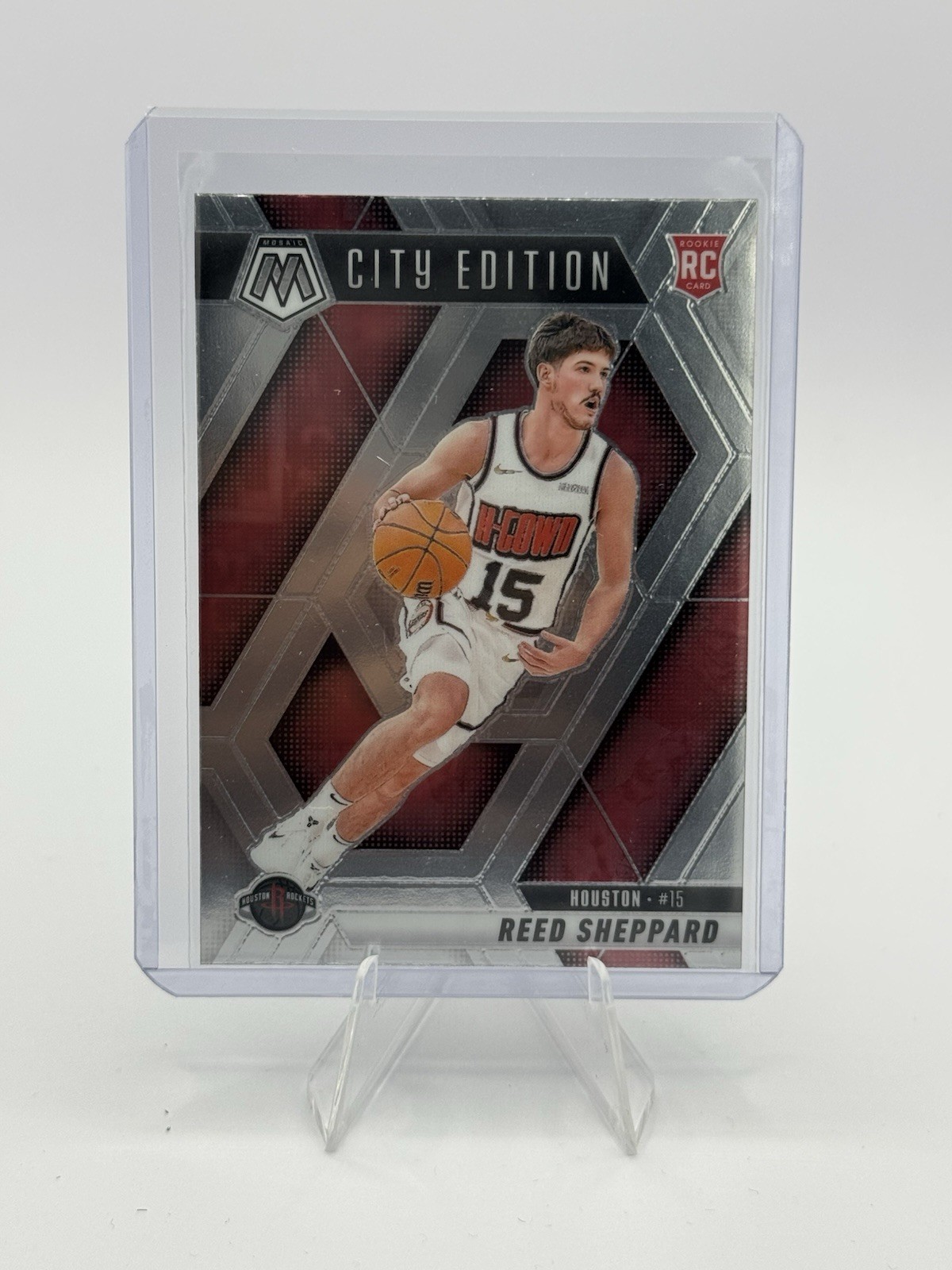 2024-25 Panini Mosaic City Edition (Base) Reed Sheppard RC Houston Rockets #276