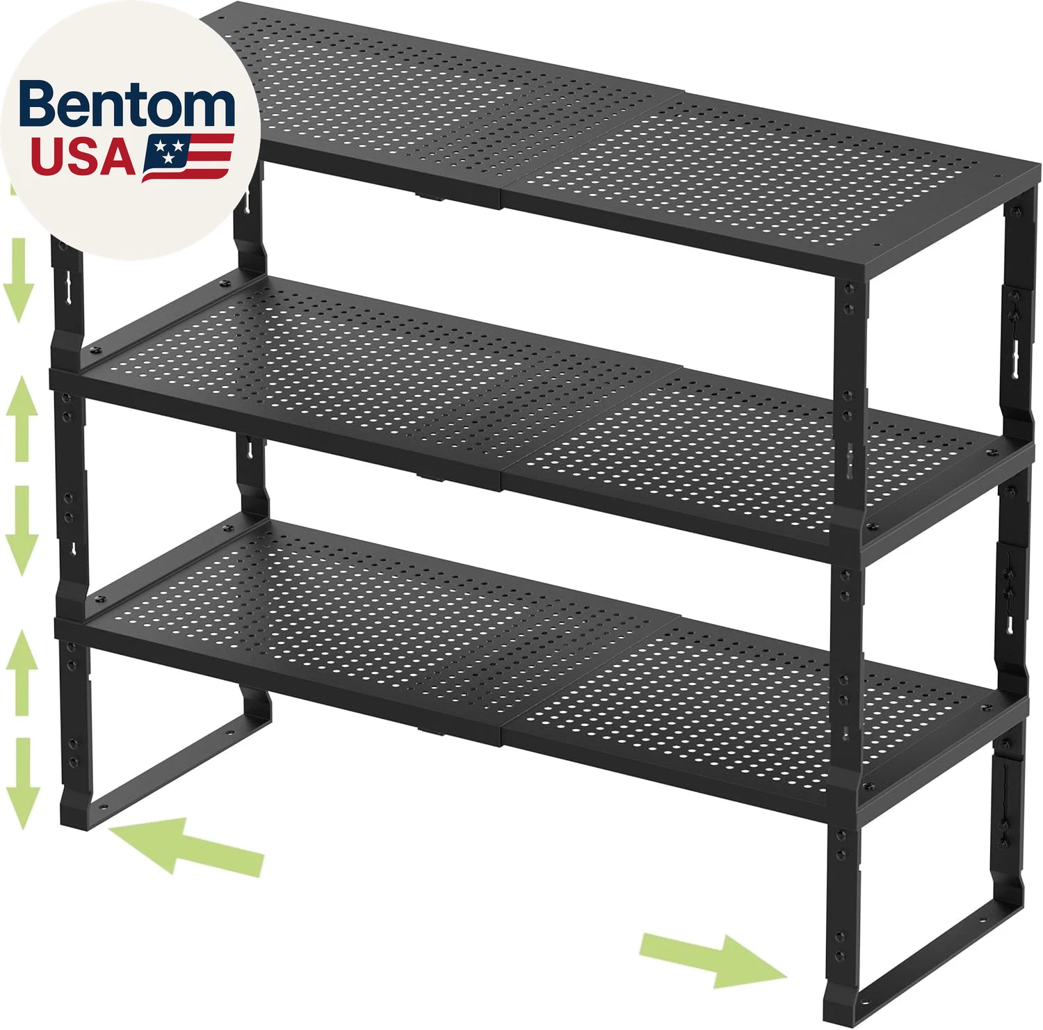 Adjustable Expanable Stackable Spice Rack Shelf Pantry Storage Organizer for Kit