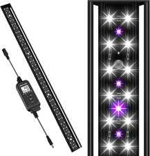 27-Inch LED UVB Reptile Light with Auto On/Off  Preset Day-Night Cycle Dimming,