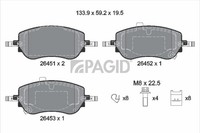 Pagid Bremsbelagsatz Scheibenbremse T2932N FüR Fiat Tipo 500E 500 357HXN1A Mild