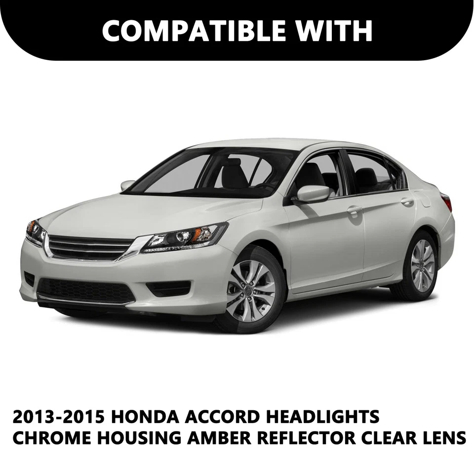 Faros halógenos proyectores LED DRL para Honda Accord 2013 2014 2015 sedán sin Foto 4 de 4