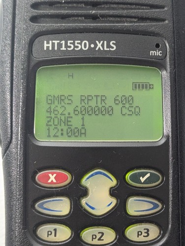 Motorola HT1550 XLS UHF 450-527 MHz 255 Channel Front Panel Programmable GMRS - Zdjęcie 8 z 10