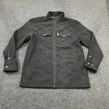 CINCH Rushed Knit Shirt Jacket Men's Size S Black