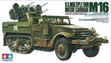 Tamiya 1/35 US M16 Halftrack Plastic Model Ki...