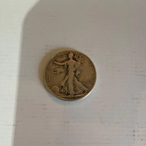 Liberty Walking Half Dollars Lot 1934, 1938, 1941, 1942, 1944 Circulated