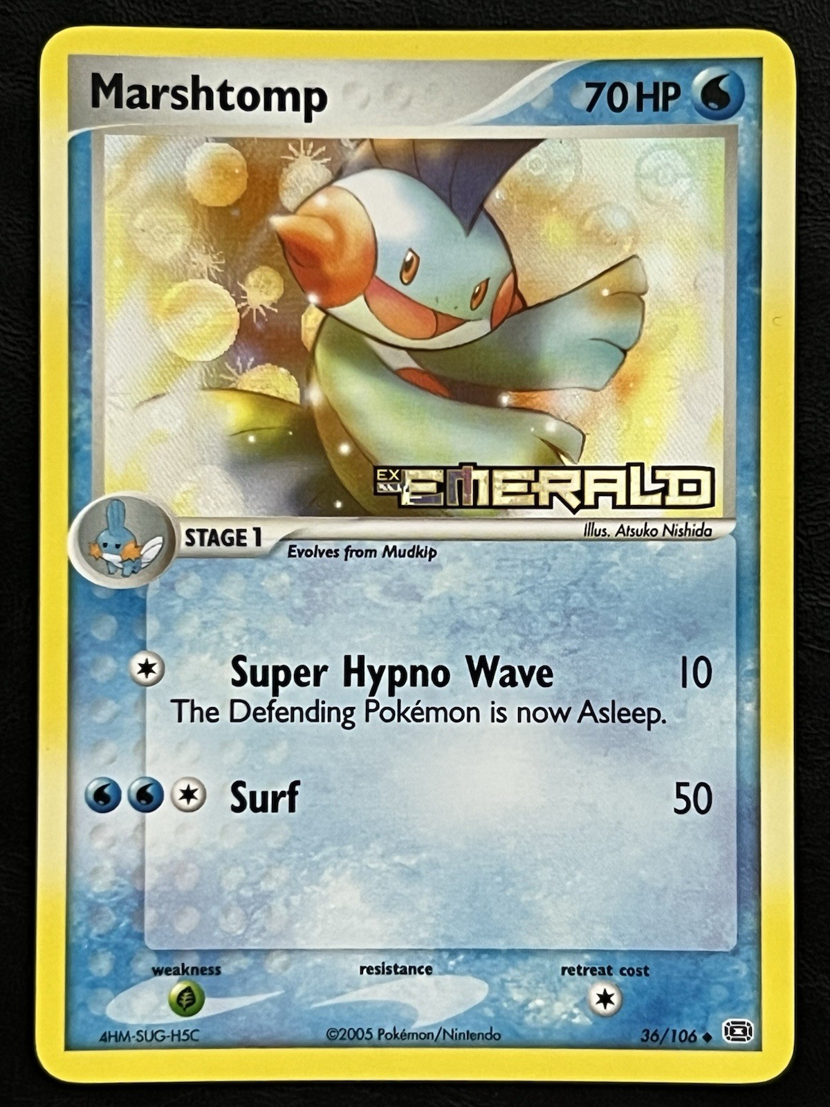 Pokemon Marshtomp Reverse Holo - EX Emerald - 36/106 NM