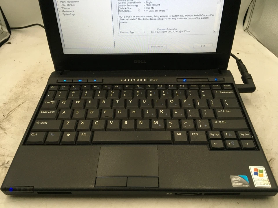 DELL LATITUDE 2100 - LOT OF 3 - BOOTS TO BIOS - INTEL ATOM N270 - 1GB RAM - BB - Image 3 of 4