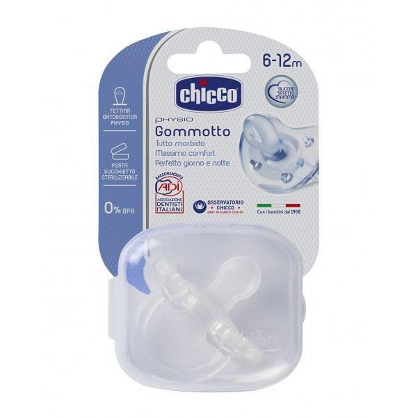 Chicco – Gommotto Physio Neutro 6-12m Silicone Chicco