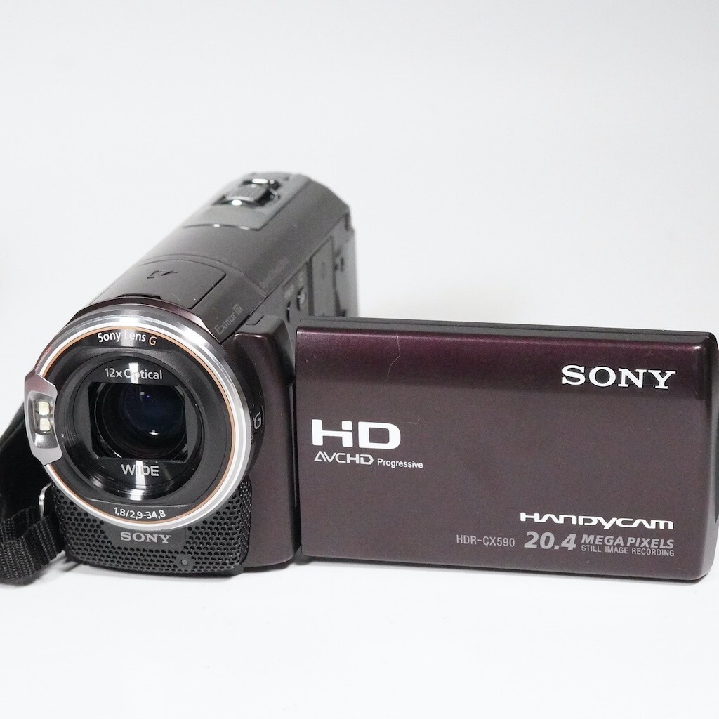 Sony HDR-CX590V Handycam Brown From Japan Fedex Excellent Japanese