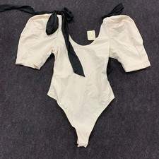 FREE PEOPLE What A Girl Wants Bodysuit Women's Size S Jet Stream