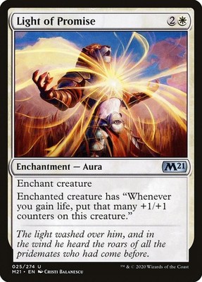 Light of Promise 1x MtG 2021 m21 Core Edition SP/NM