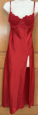 VTG. Shirley of hollywood Red Gown Nightgown Nylon Gown Nightgown Size Small USA