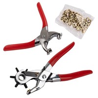 Lochzangen - Set DLZ102. Revolverlochzange ÖSenzange Druckknopfzange Zange