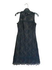 Jessica McClintock Black Lace Dress Size 10 USA Gothic Vintage Cocktail Party