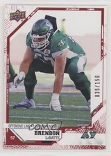 2019 Upper Deck CFL Red 35/150 Brendon LaBatte #146 4ty