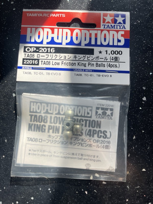 Tamiya 22016 RC TA08 Low Friction Suspension King Pin Balls (4 Stück) TC01/TB Evo.8