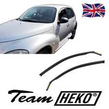 Wind Deflectors Fits Chrysler PT Cruiser 2001-2006 5-Door 4-Pcs Set Tinted Heko